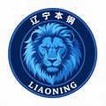 辽宁本钢队徽，蓝色狮子图案