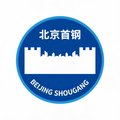 北京首钢队徽，蓝色城墙图案